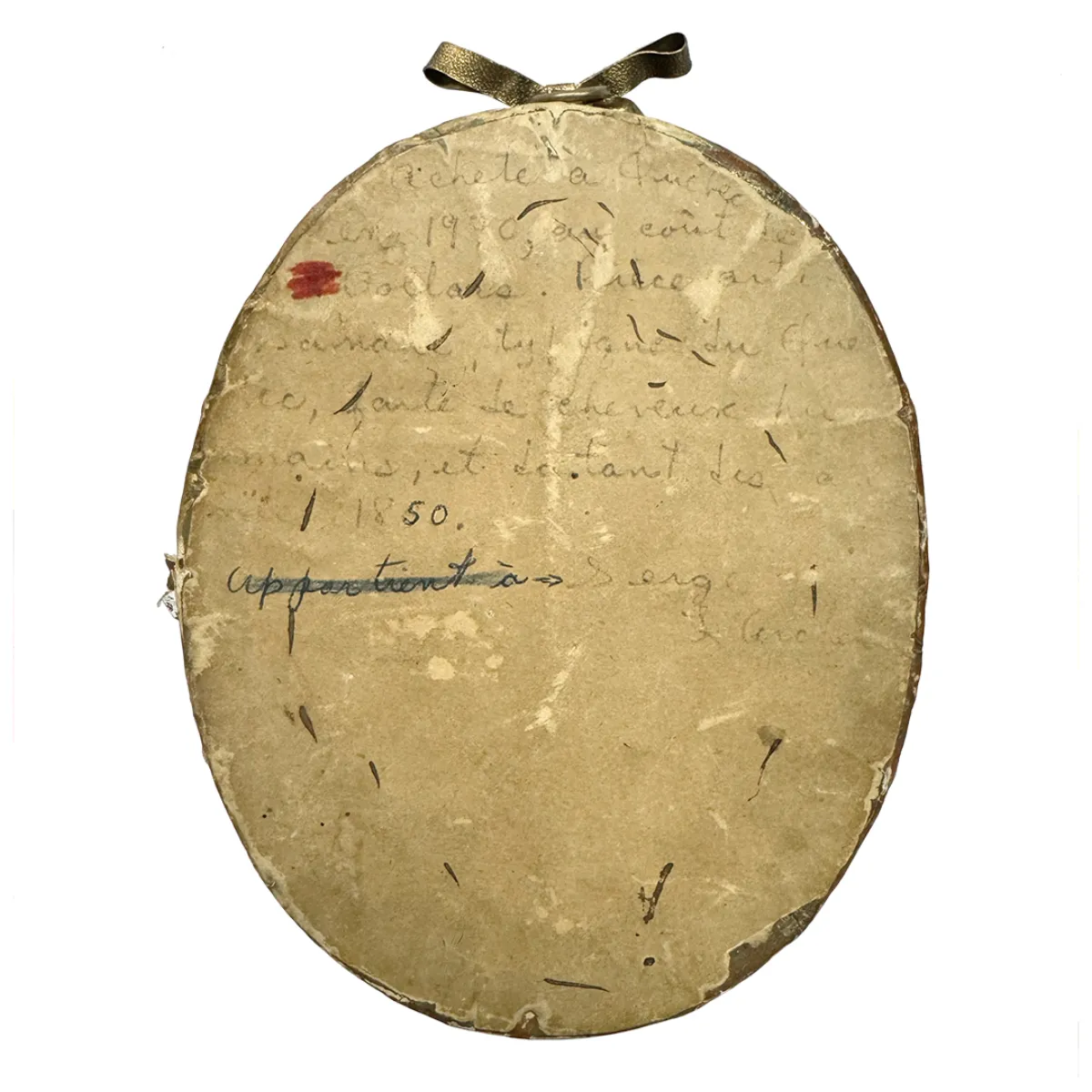 Antique Identified Family Hair Art