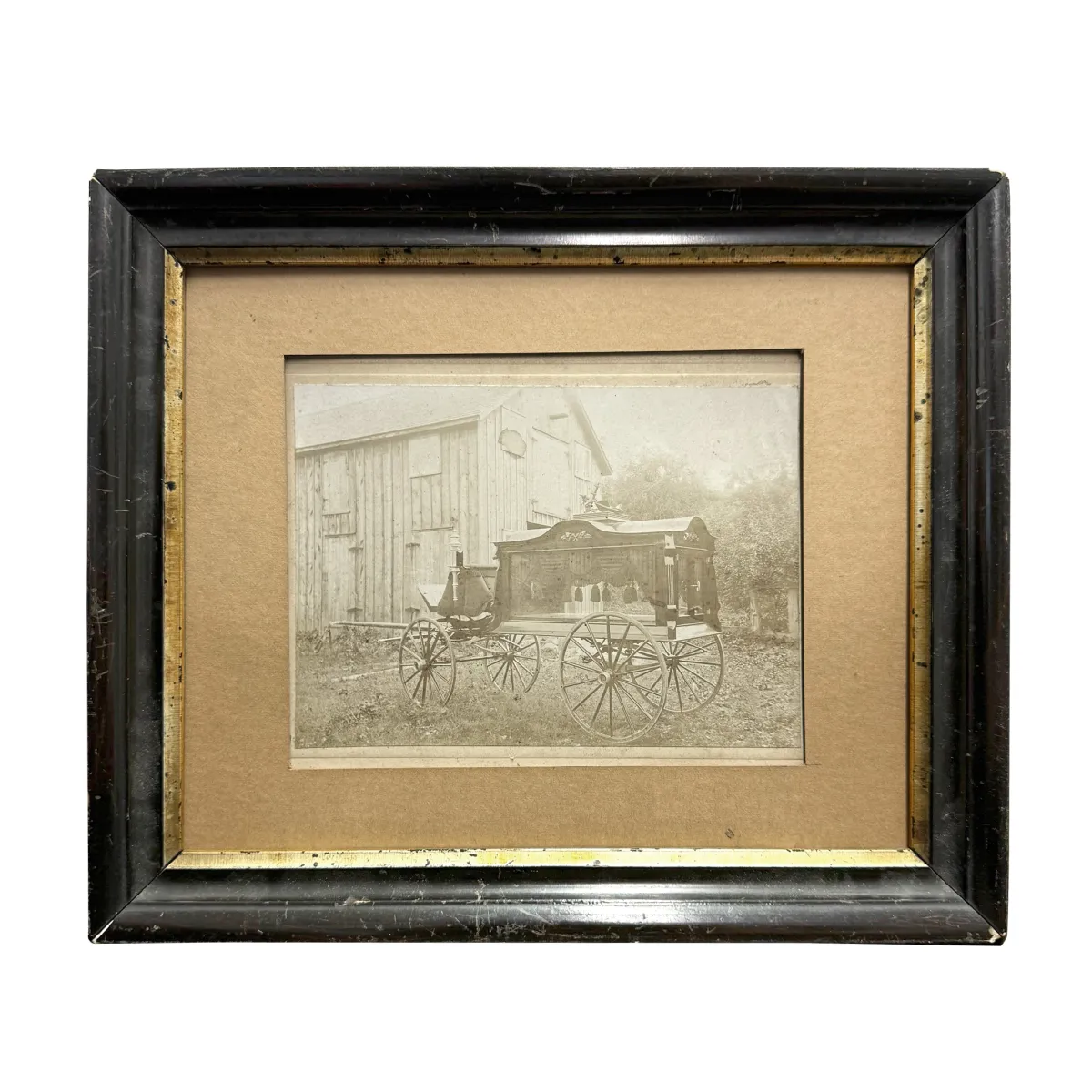 19th Century Photograph Horse Drawn Hearse