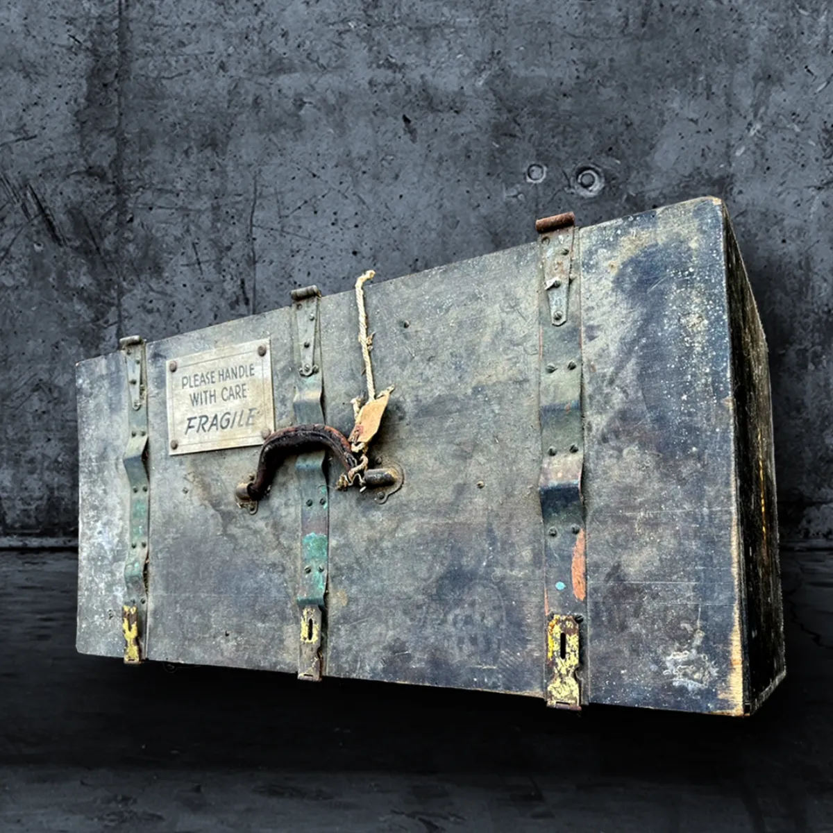 Victorian Partial Skeleton in Handcrafted Strongbox