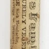 19th Century Labelled Medicine Vial Hall's Family Pills