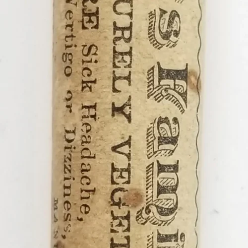 MS0100-A-scaled 19th Century Labelled Medicine Vial Hall's Family Pills