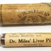 Dr. Miles Liver Pills Labelled Medicine Glass Vial