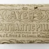 MS0105-A Ayer's Cathartic Pills Sealed Victorian Medicine