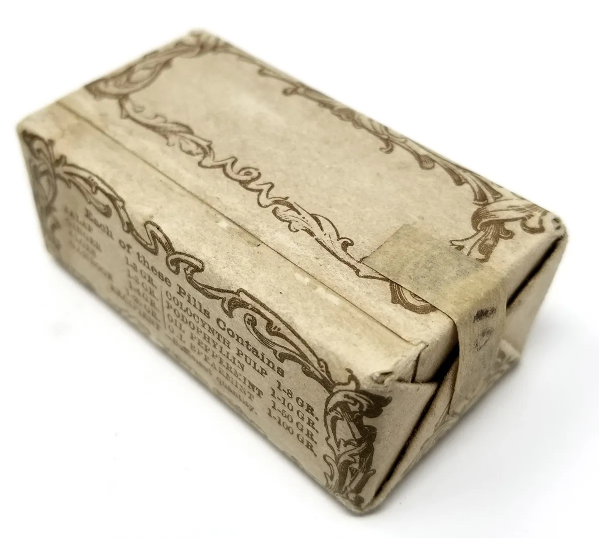 MS0105-C Ayer's Cathartic Pills Sealed Victorian Medicine