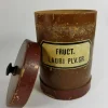 Antique, Labeled set of Wooden apothecary containers
