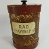 Antique, Labeled set of Wooden apothecary containers