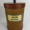 Antique, Labeled set of Wooden apothecary containers