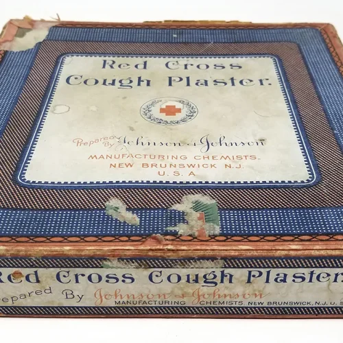 Red Cross Medicinal Cough Plasters Product Box