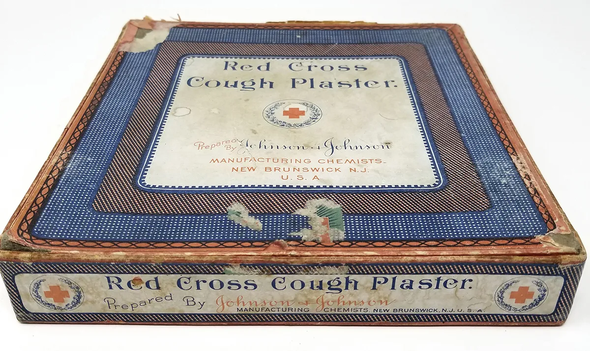 Red Cross Medicinal Cough Plasters Product Box