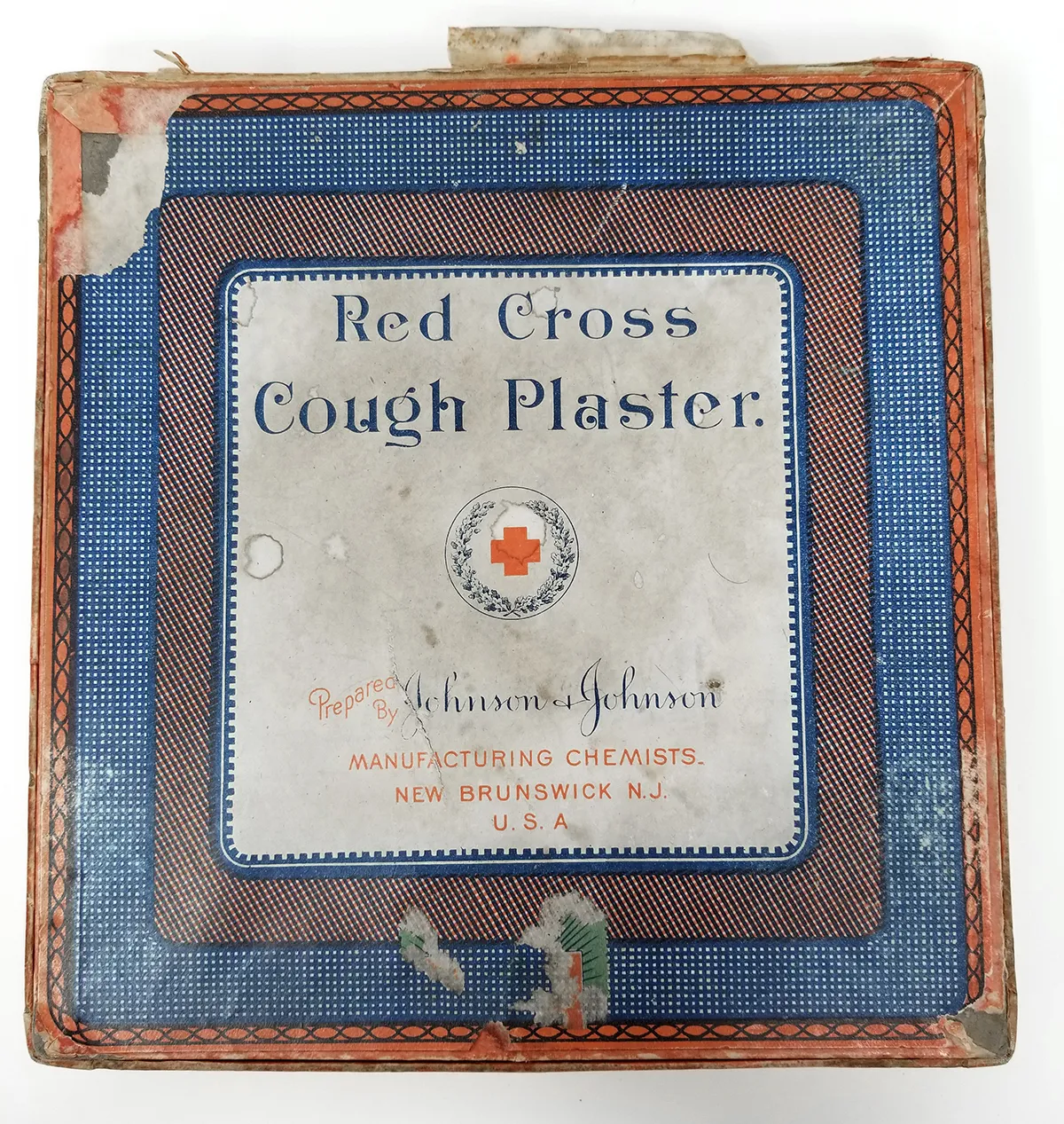 Red Cross Medicinal Cough Plasters Product Box