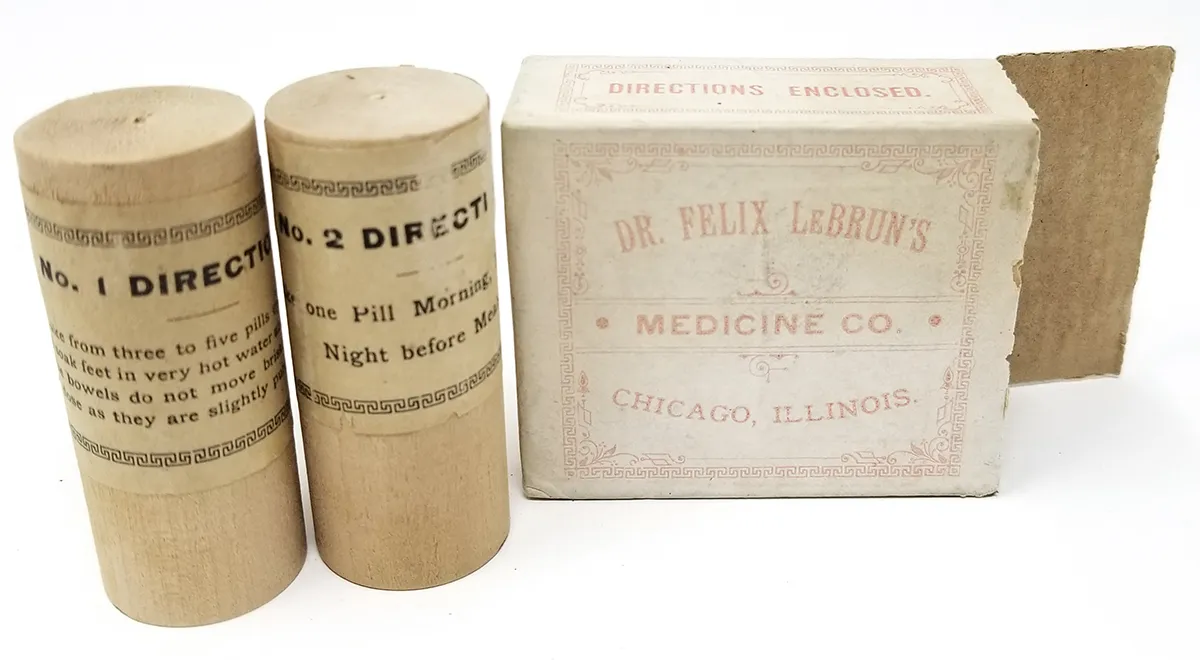 Dr Felix LeBrun's Medicine Co. Complete with Contents