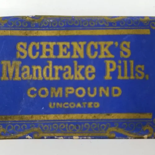 Victorian Medicine Package Schenck's Mandrake Pills with Original Contents