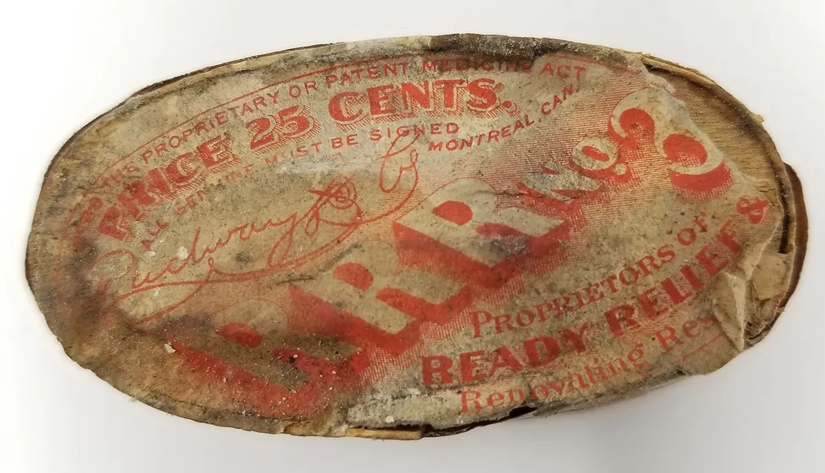R.R.R. No. 3 Bentwood Labelled Medicine Pill Box