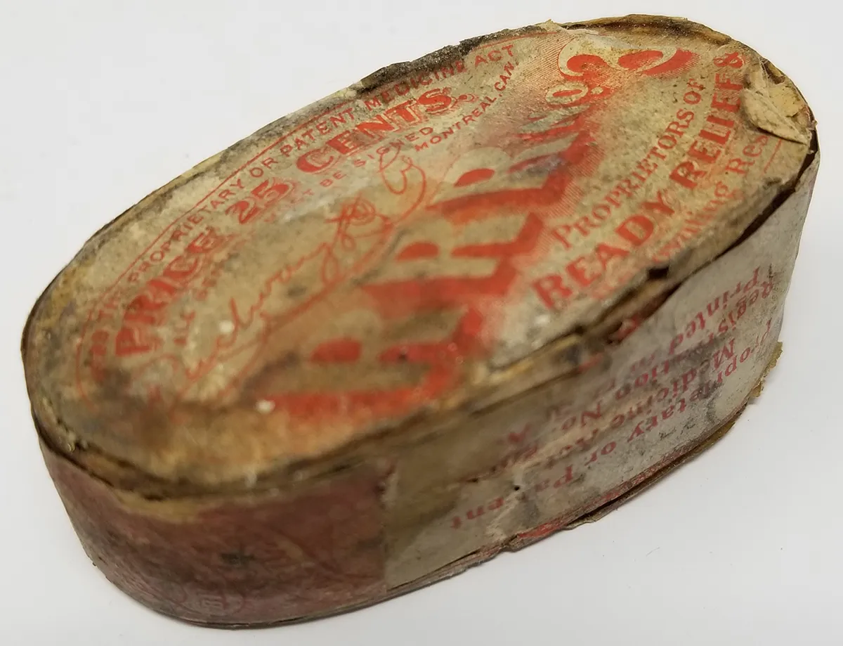 R.R.R. No. 3 Bentwood Labelled Medicine Pill Box