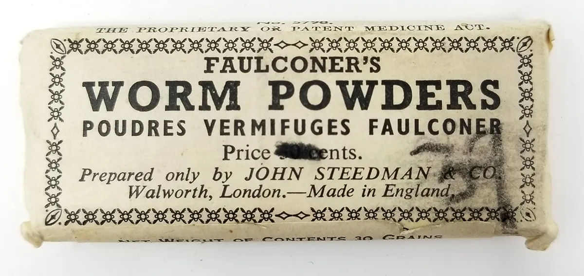 Old-Store-Stock Faulconer's Worm Powders