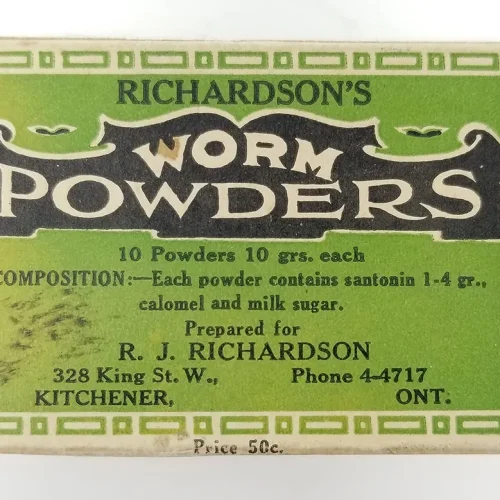 Richardson's Worm Powders Product Box