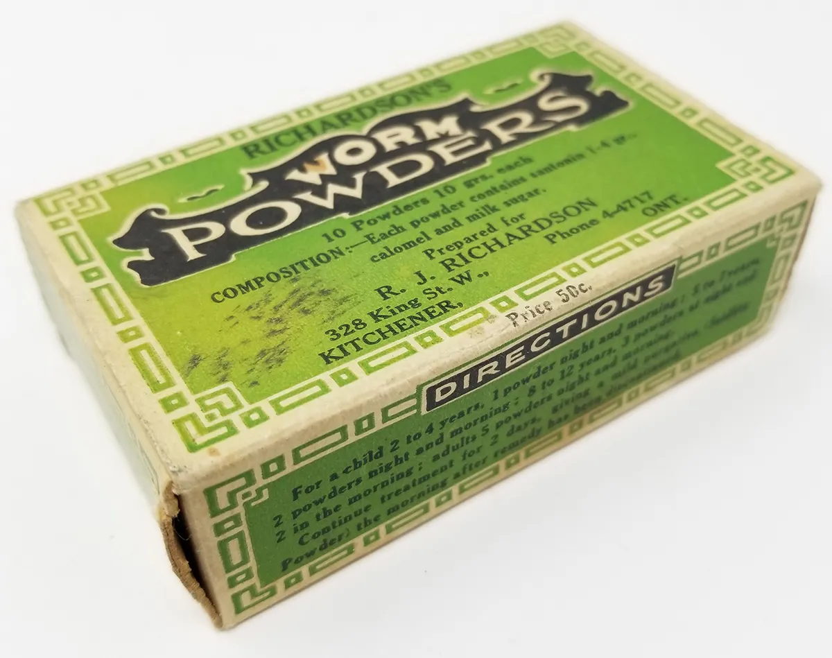 MS099-B Richardson's Worm Powders Product Box
