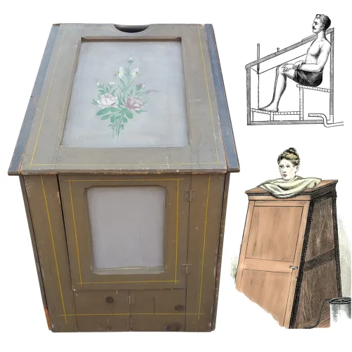 MS119A THE ANIDROSIS! The Compound Vapor Bath – Outstanding “Quack Medicine” Vapor Box
