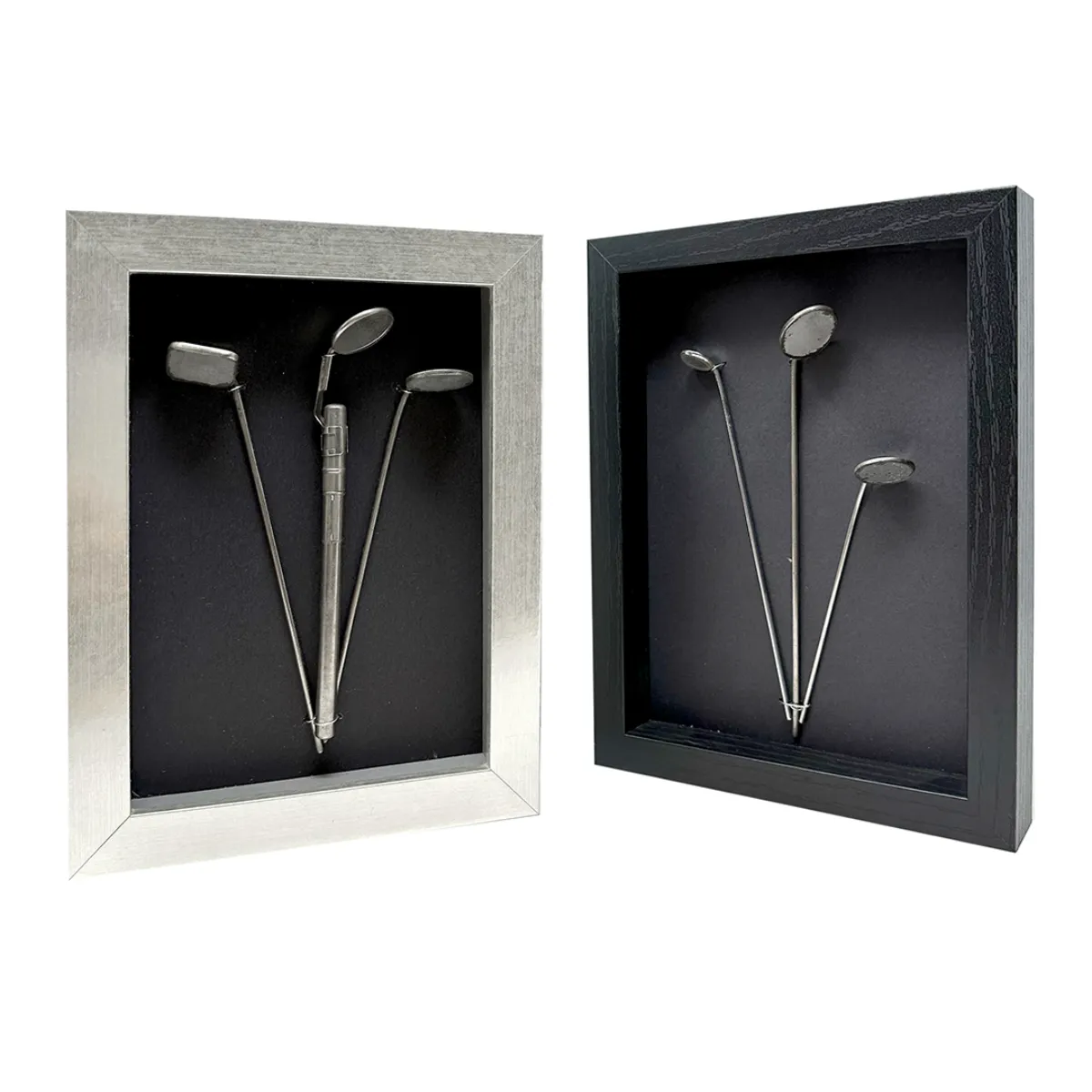 Vintage Dental Instrument Black Shadow Box Frame