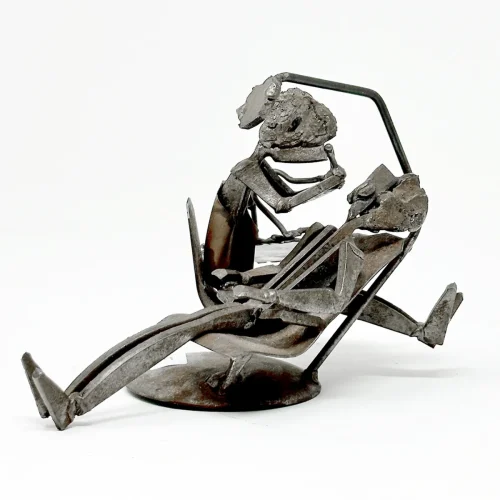 Whimsical Hand Forged Iron Dental Sculpture