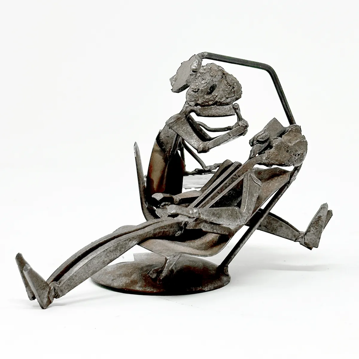 Whimsical Hand Forged Iron Dental Sculpture