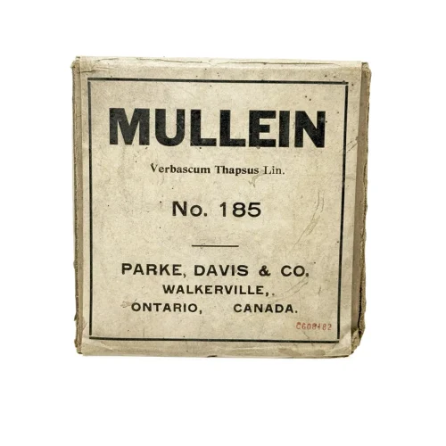 Vintage Mullen Herbal Medicine Package with Contents