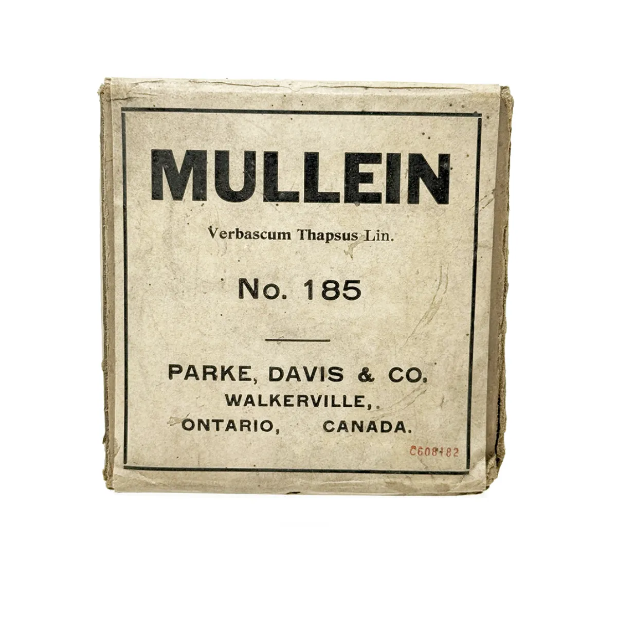 Vintage Mullen Herbal Medicine Package with Contents