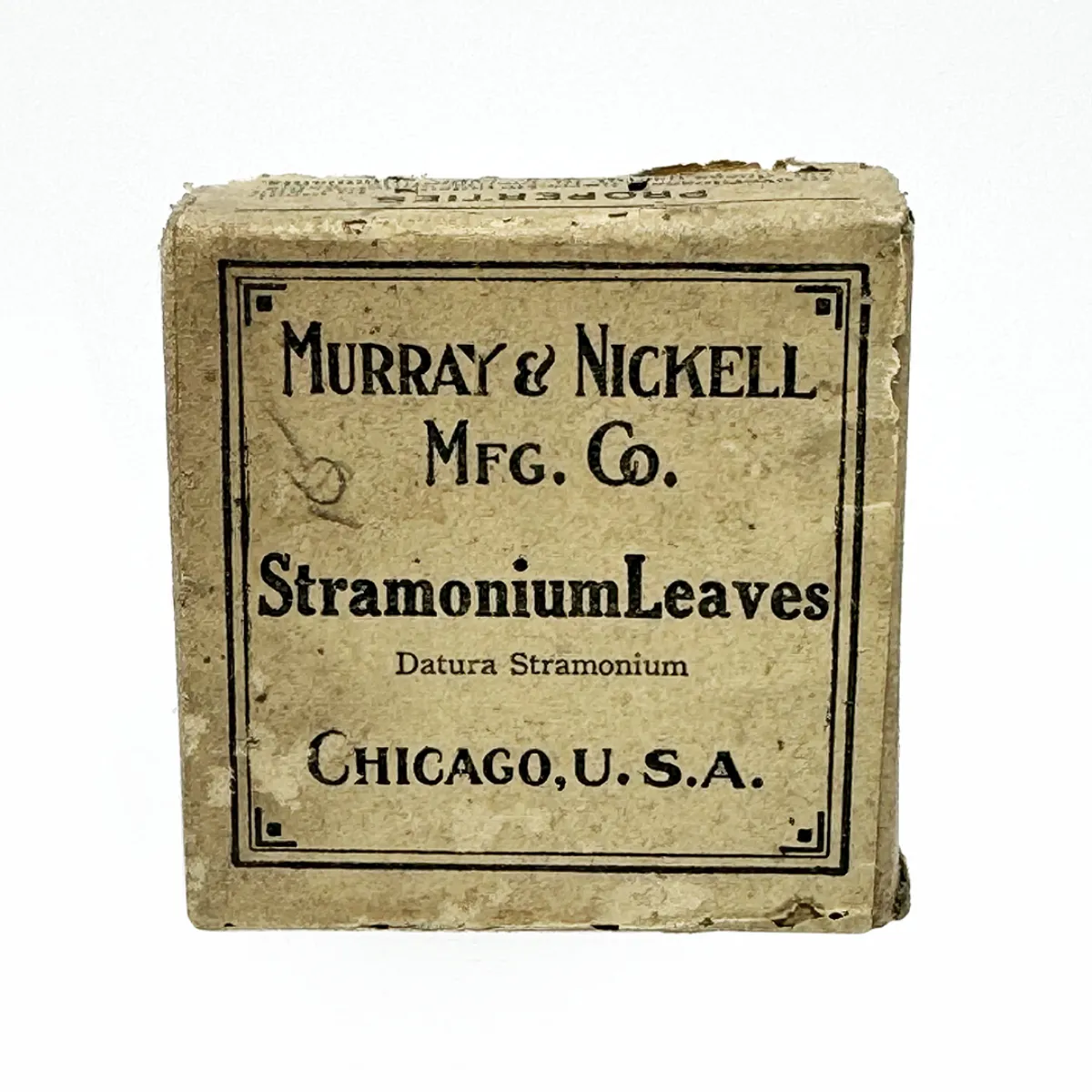 MS152 Antique Stramonium Leaves Herbal Medicine Packet with Contents