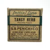 MS154 Antique Tansy Herb Medicine Box with Contents