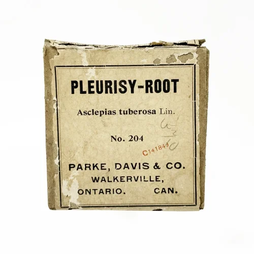 Vintage Pleurisy Root Herbal Medicine Packet with Contents