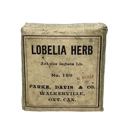 Vintage Lobelia Herbal Medicine Packet with Contents