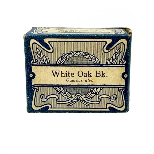 Antique White Oak Bark Herbal Medicine Package with Contents