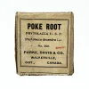 MS167 Vintage Poke Root Herbal Medicine Package with Contents