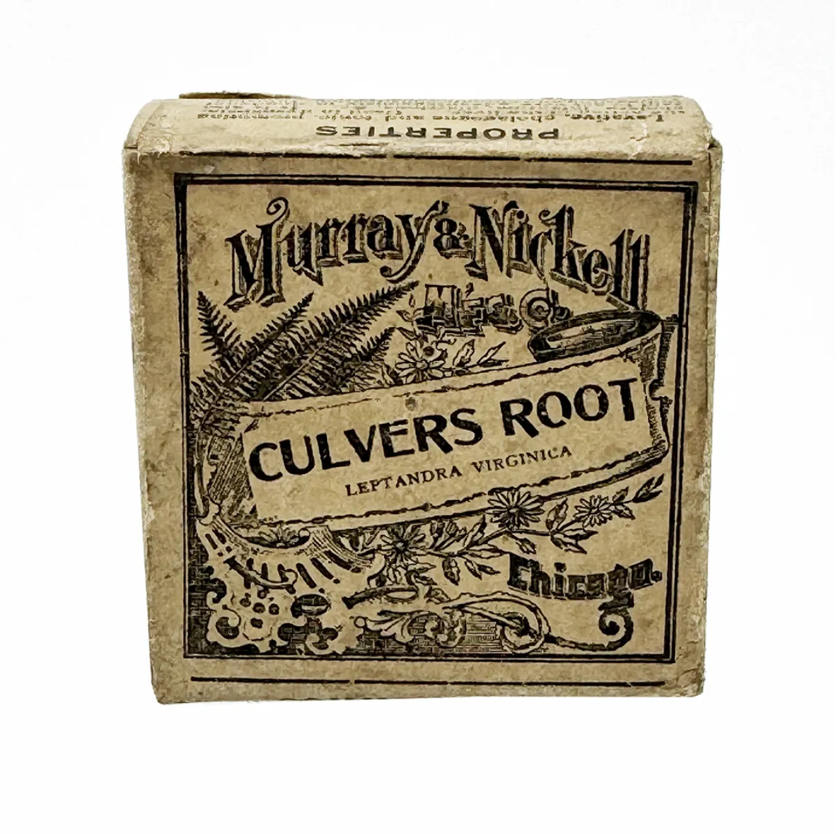 Antique Culvers Root Herbal Medicine Package with Contents