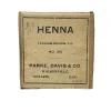 Vintage Henna Herbal Medicine Package with Contents