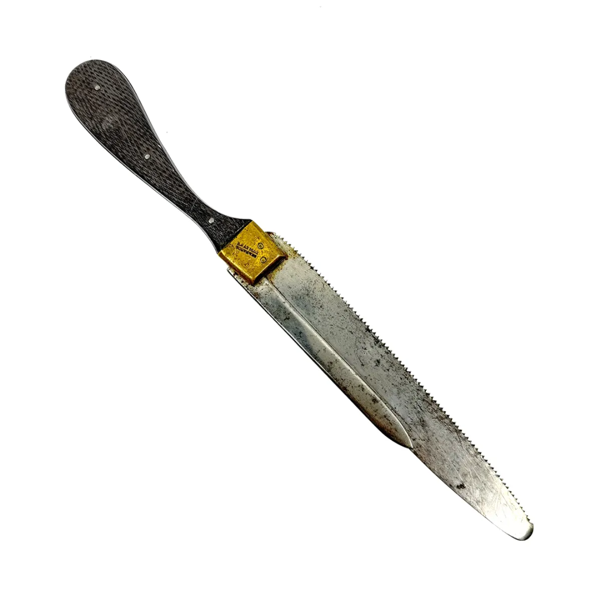 Rare 19th Century Marked Metacarpal Amputation Saw