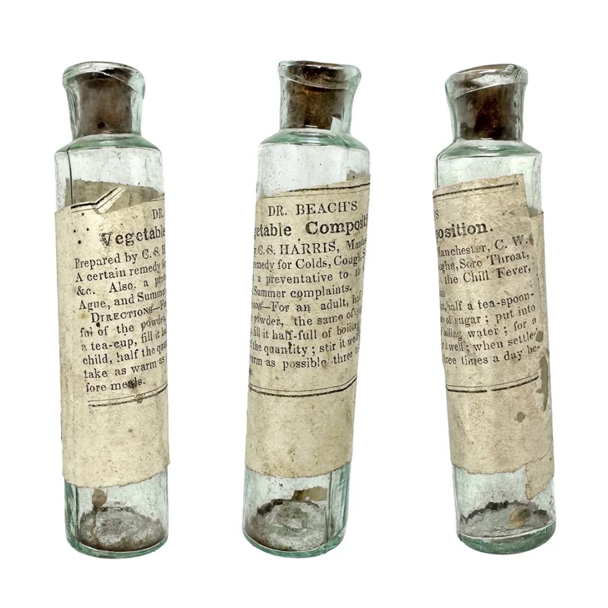 Dr. Beach’s Vegetable Composition Canada West Labelled Medicine Bottle