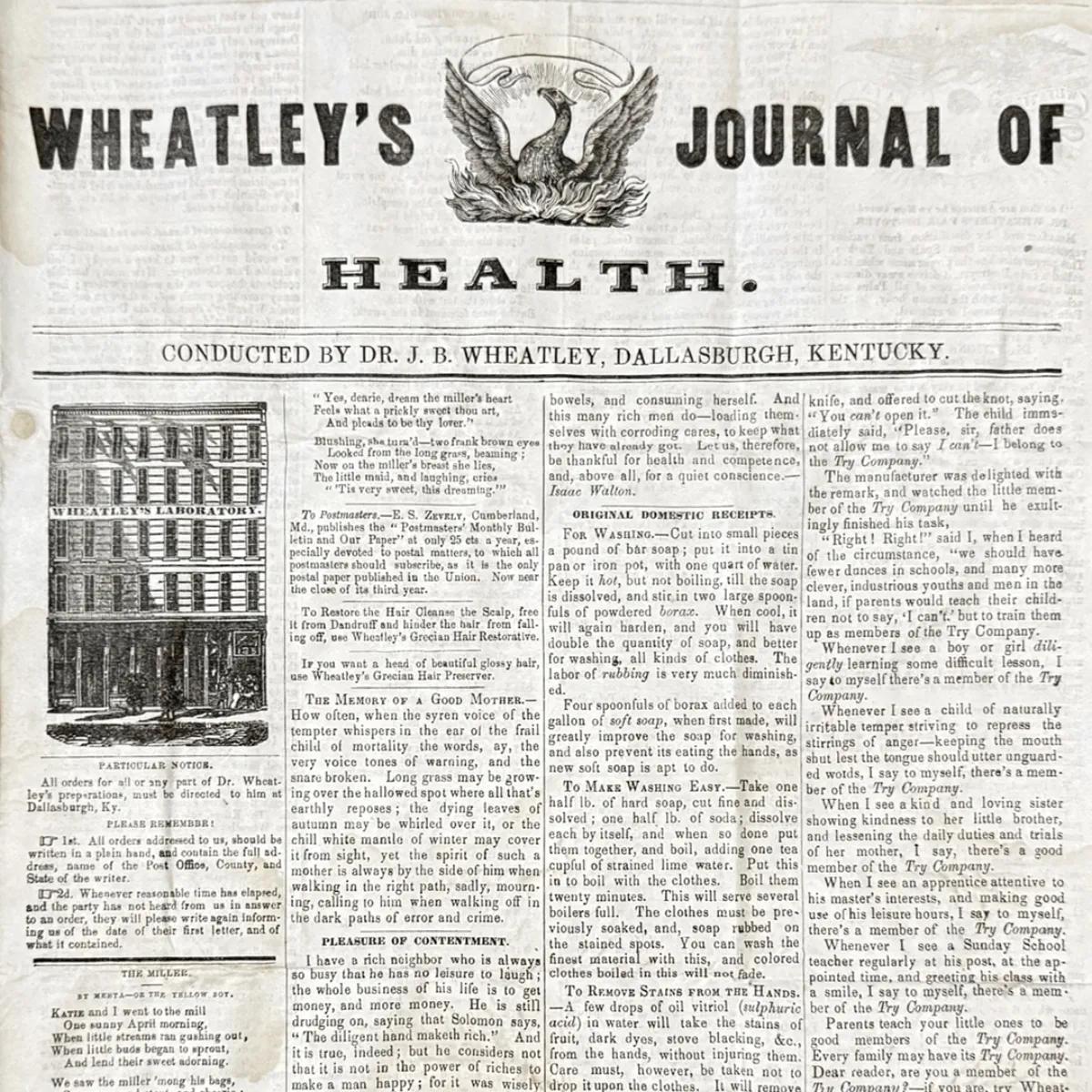 1850s Full Unopened Case Wheatley’s Spanish Pain Destroyer Old-Store-Stock