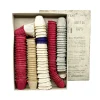 MS2432 Rare Old-Store-Stock Druggist Apothecary Box Pleated Paper Bottle Caps
