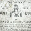 MS2433 Rare Old-Store-Stock Druggist Apothecary Box Pleated Paper Bottle Caps