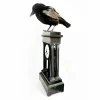 Real Taxidermy Crow Antique Clock Mount