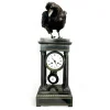 Real Taxidermy Crow Antique Clock Mount
