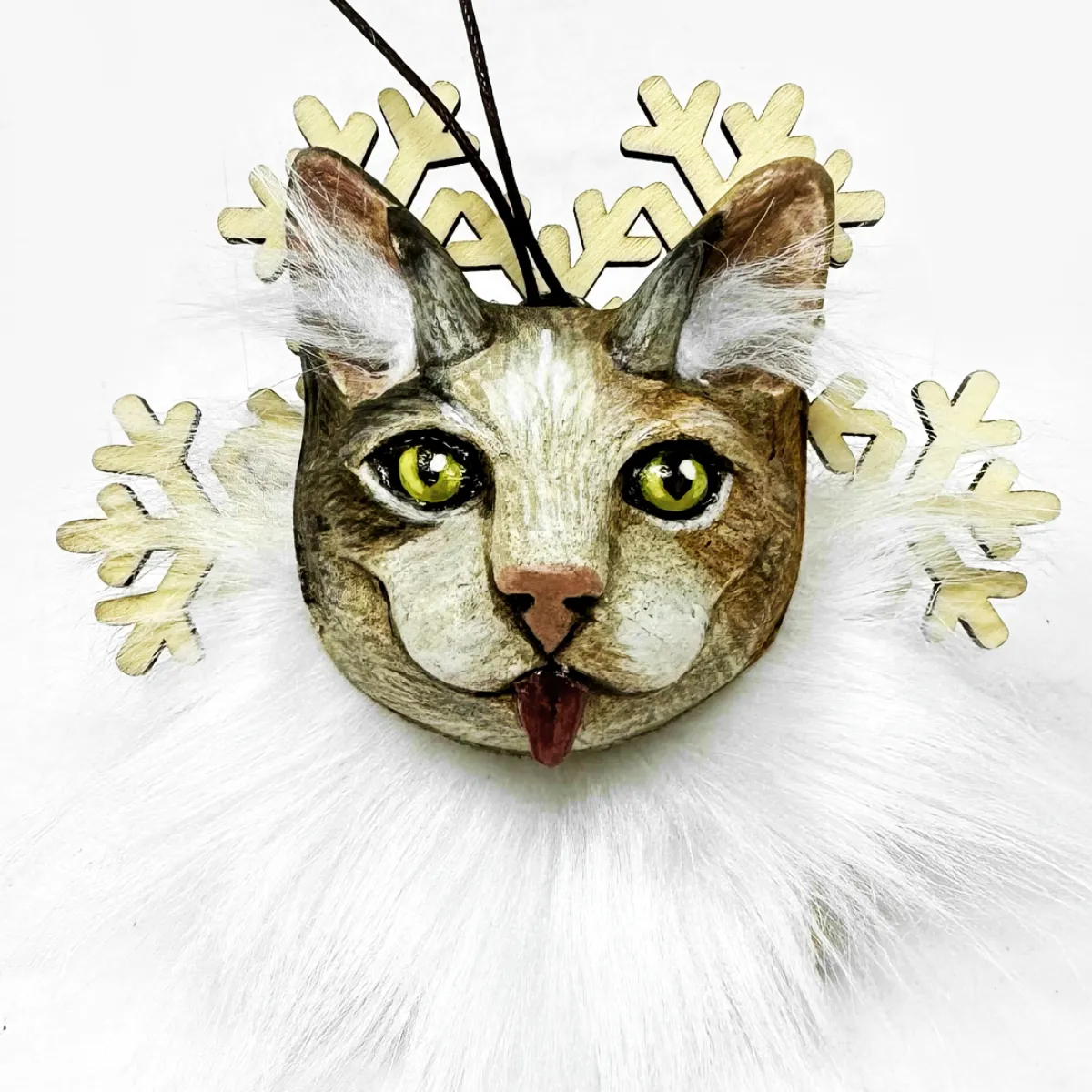 Krampus Cat Ornament Original Sculpt Shauna Johnson