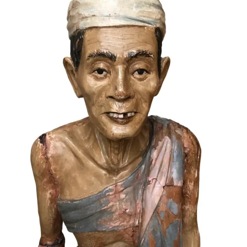 Full Standing 19th Century Wooden Folk Art Carving