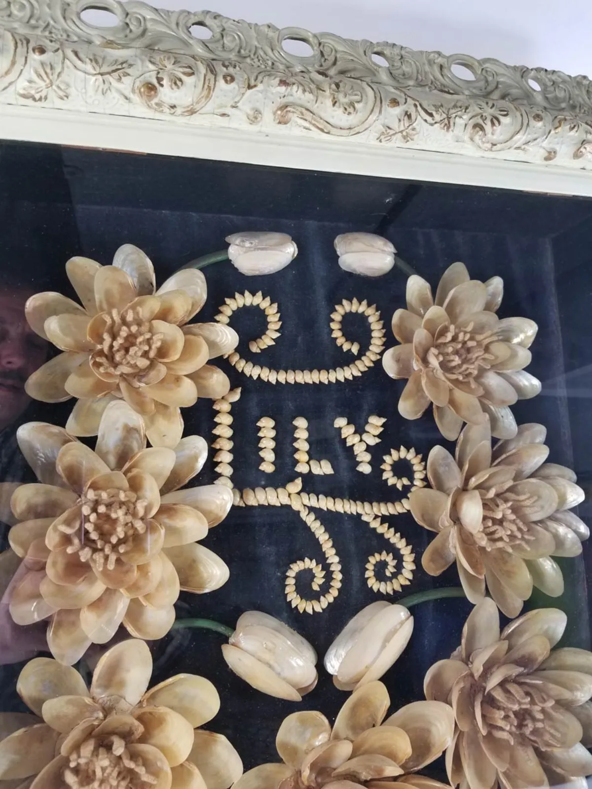 19th Century Framed Memorial Shell Art