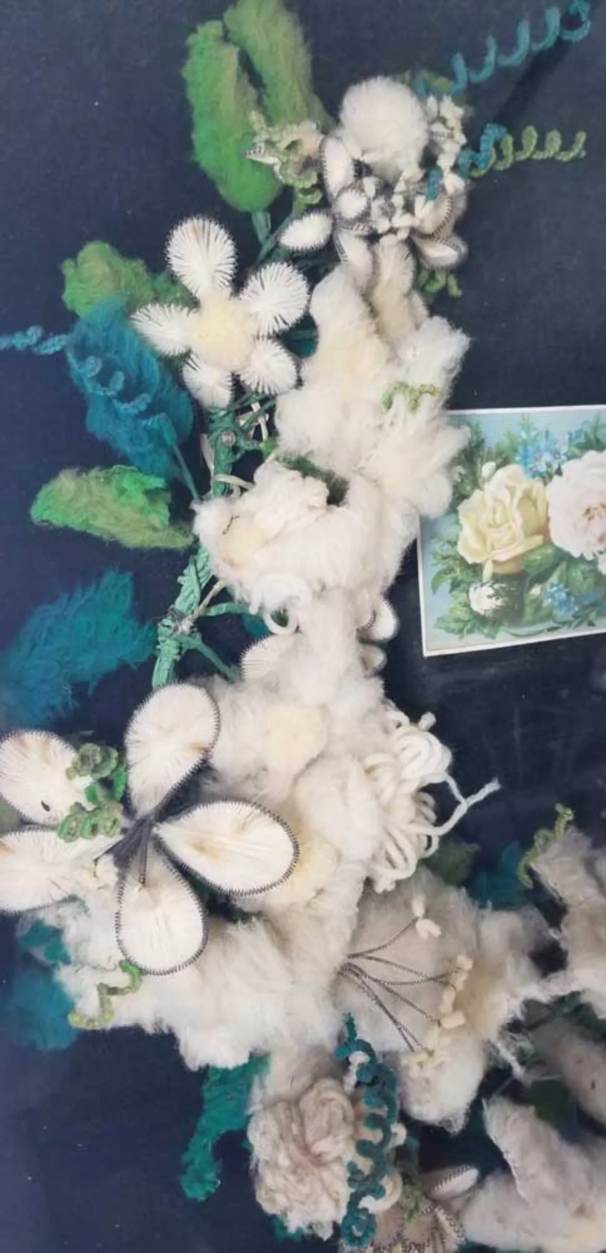 19th Century Shadowbox Wreath Art