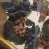 OC039-B Early 19th Century Octagonal Shadow Box Wax Fruit Art