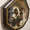 OC039-C Early 19th Century Octagonal Shadow Box Wax Fruit Art