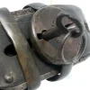 19th Century European Dog Collar Lock and Key