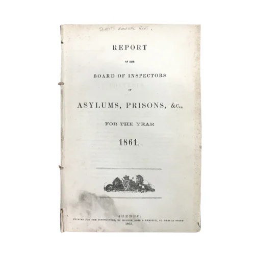 TC0061 1861 Report of the Board of Inspectors of Asylums and Prisons